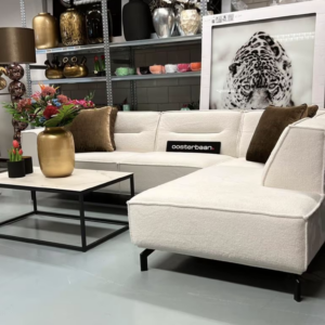 Luxe Teddy Hoekbank Lotte 280x200cm NIEUW – Wit