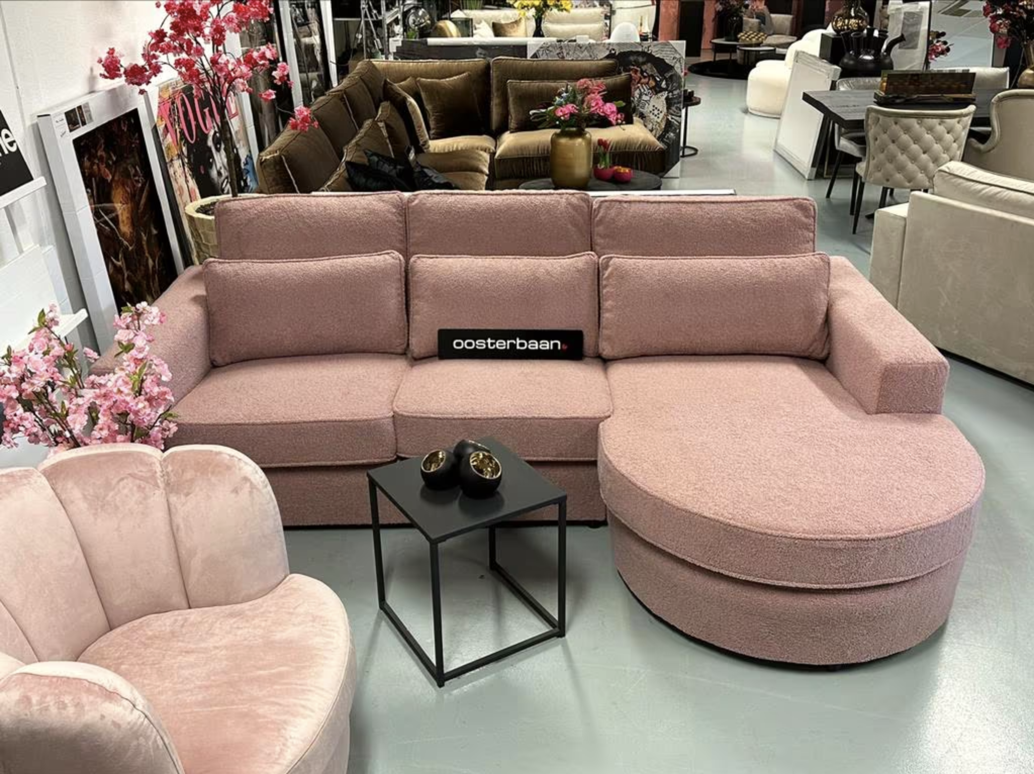 Luxe Teddy Loungebank Roos - Roze 270x170cm NIEUW