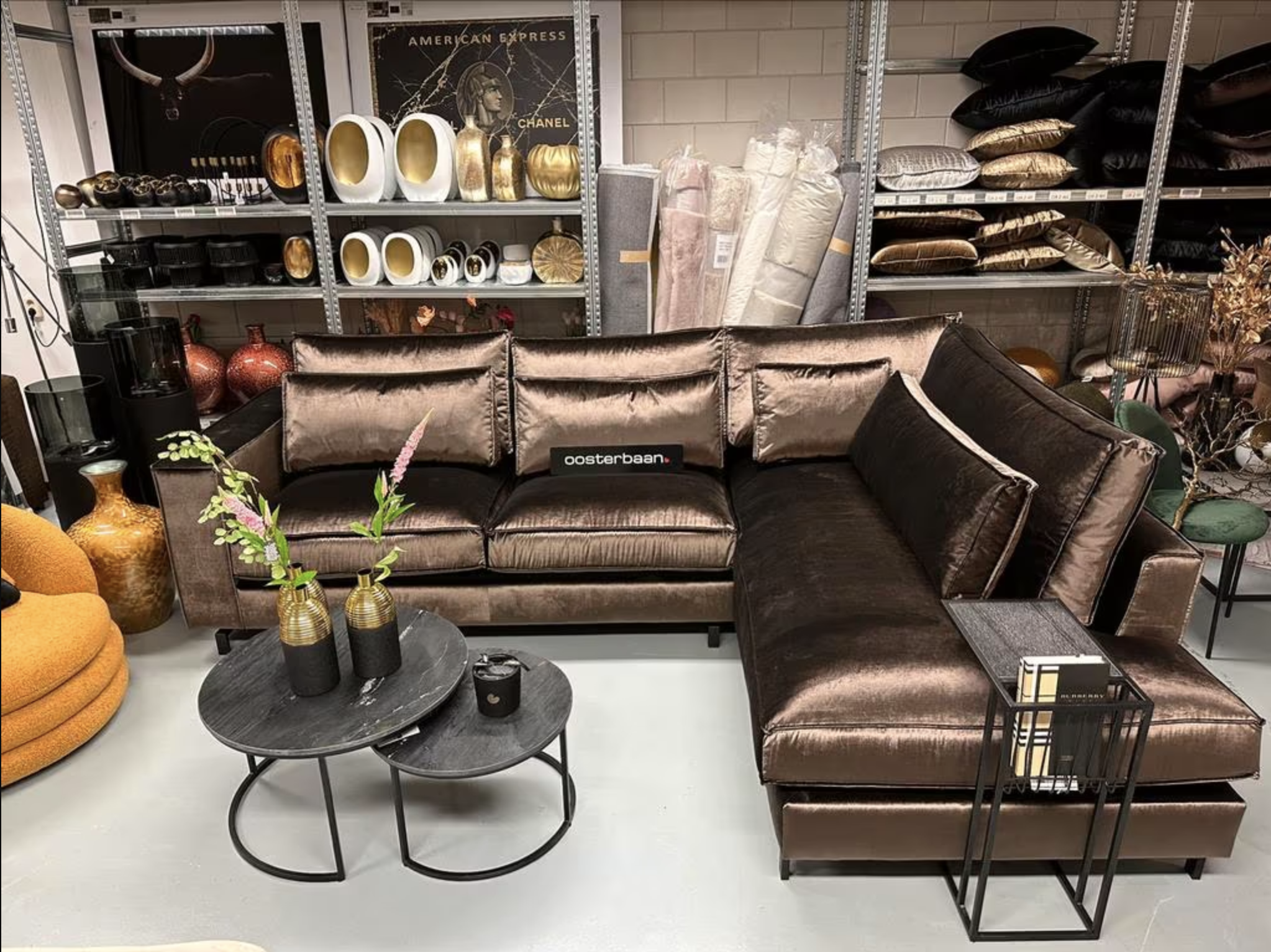 Luxe Velvet Hoekbank King 270x220cm NIEUW - Emerald