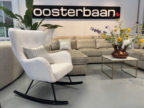 Luxe Velvet Teddy Schommelstoel Bo NIEUW - Custom - Afbeelding 8
