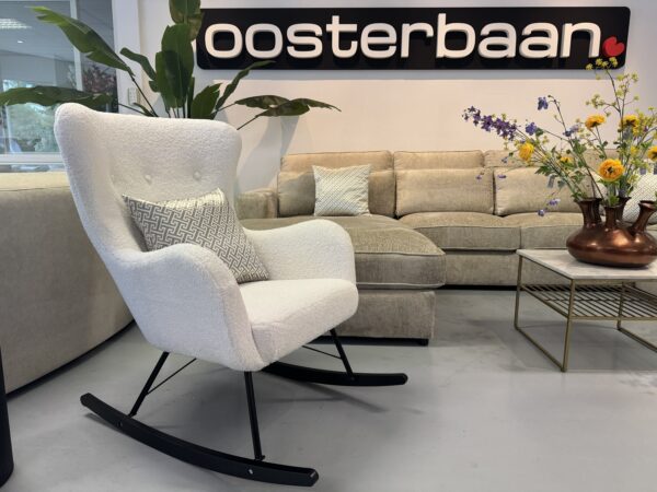 Luxe Velvet Teddy Schommelstoel Bo NIEUW - Custom