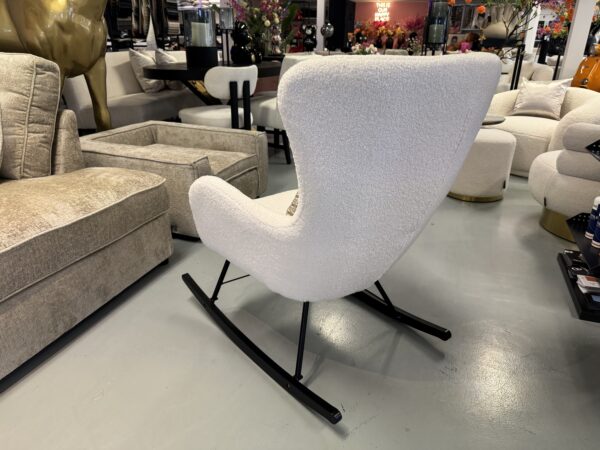 Luxe Velvet Teddy Schommelstoel Bo NIEUW - Custom - Afbeelding 7