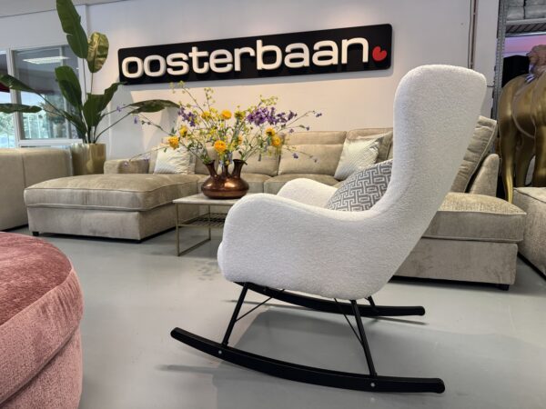 Luxe Velvet Teddy Schommelstoel Bo NIEUW - Custom - Afbeelding 3