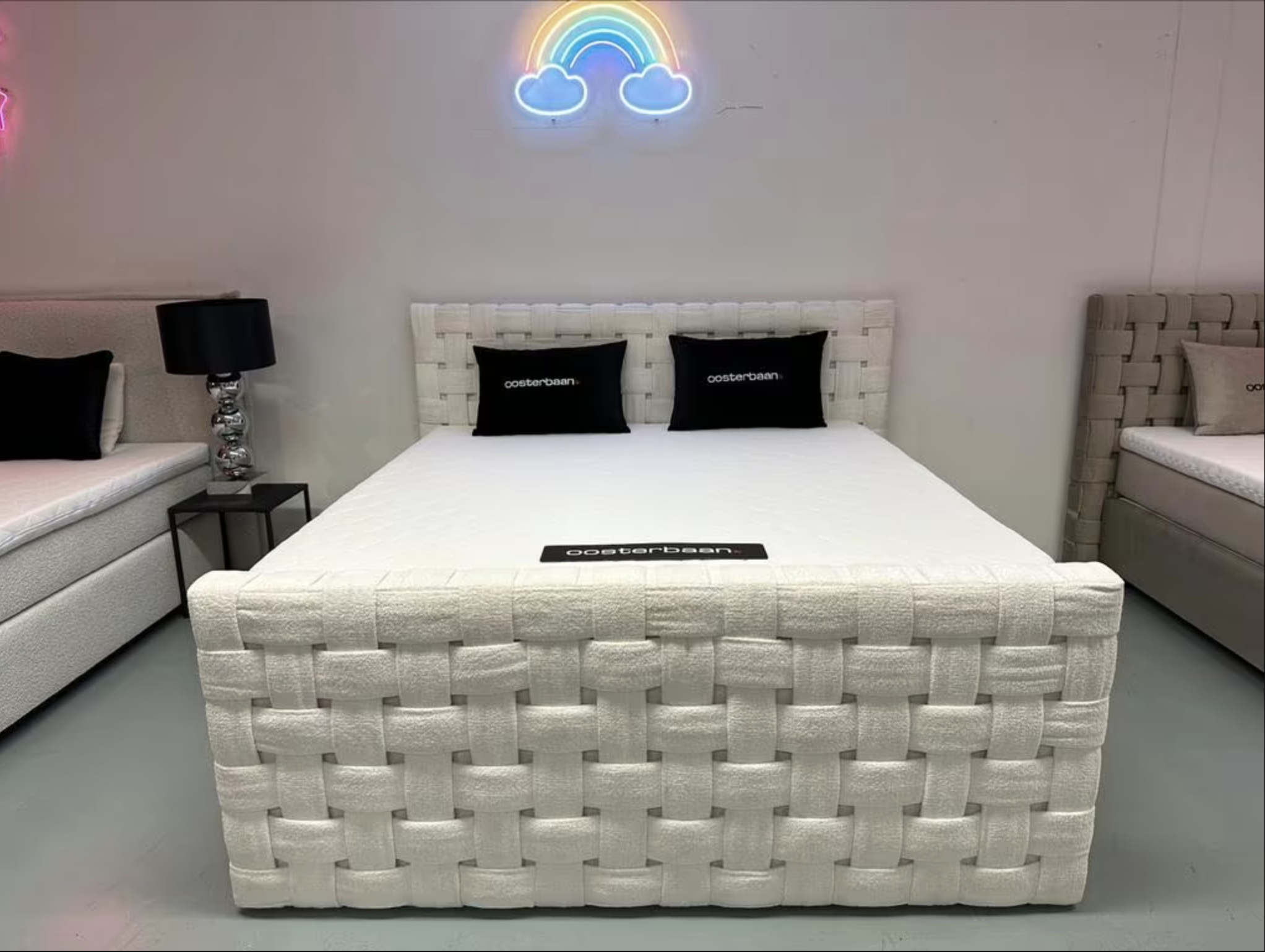 Luxe Velvet Boxspring Braid 180x200cm NIEUW Compleet