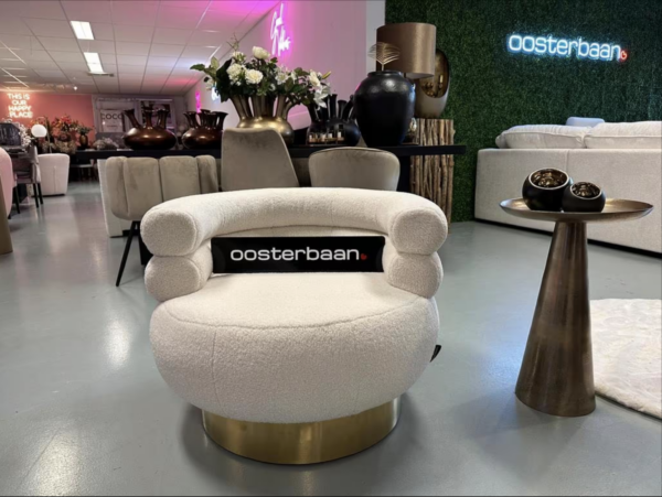 Luxe Teddy Fauteuil Ringo Wit - NIEUW - Uniek