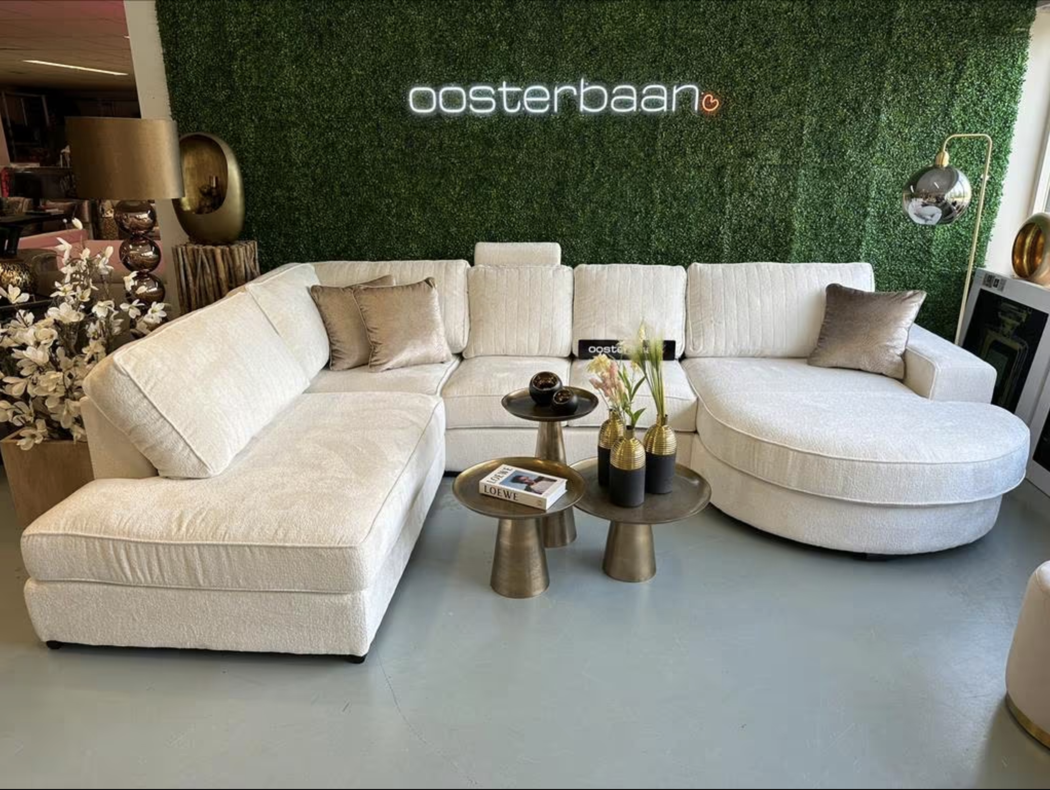 Luxe Velvet Teddy U-Bank Mila 240x350x170cm NIEUW - Uniek