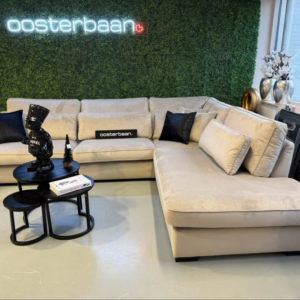 Luxe Hoekbank Costa 320x250cm Quartz903 Khaki Beige NIEUW