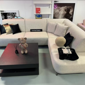 Luxe Velvet Hoekbank Tamara 315x250cm Hold Me Beige
