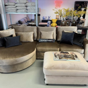 Luxe Velvet Loungebank Nepal Round 160x290cm NIEUW