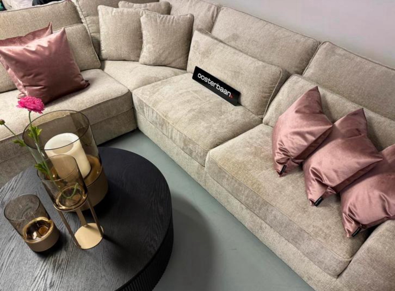 Luxe Velvet Teddy Hoekbank Pocket 250x310cm - Afbeelding 4