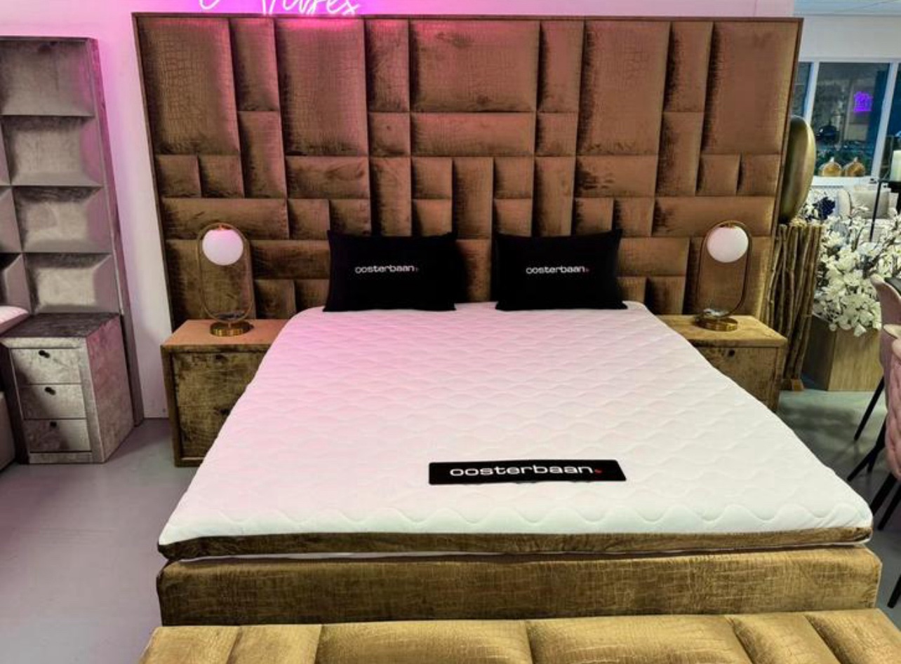 Luxe Velvet Croco Boxspring Brussel 180x200cm NIEUW Croco104 - Afbeelding 4