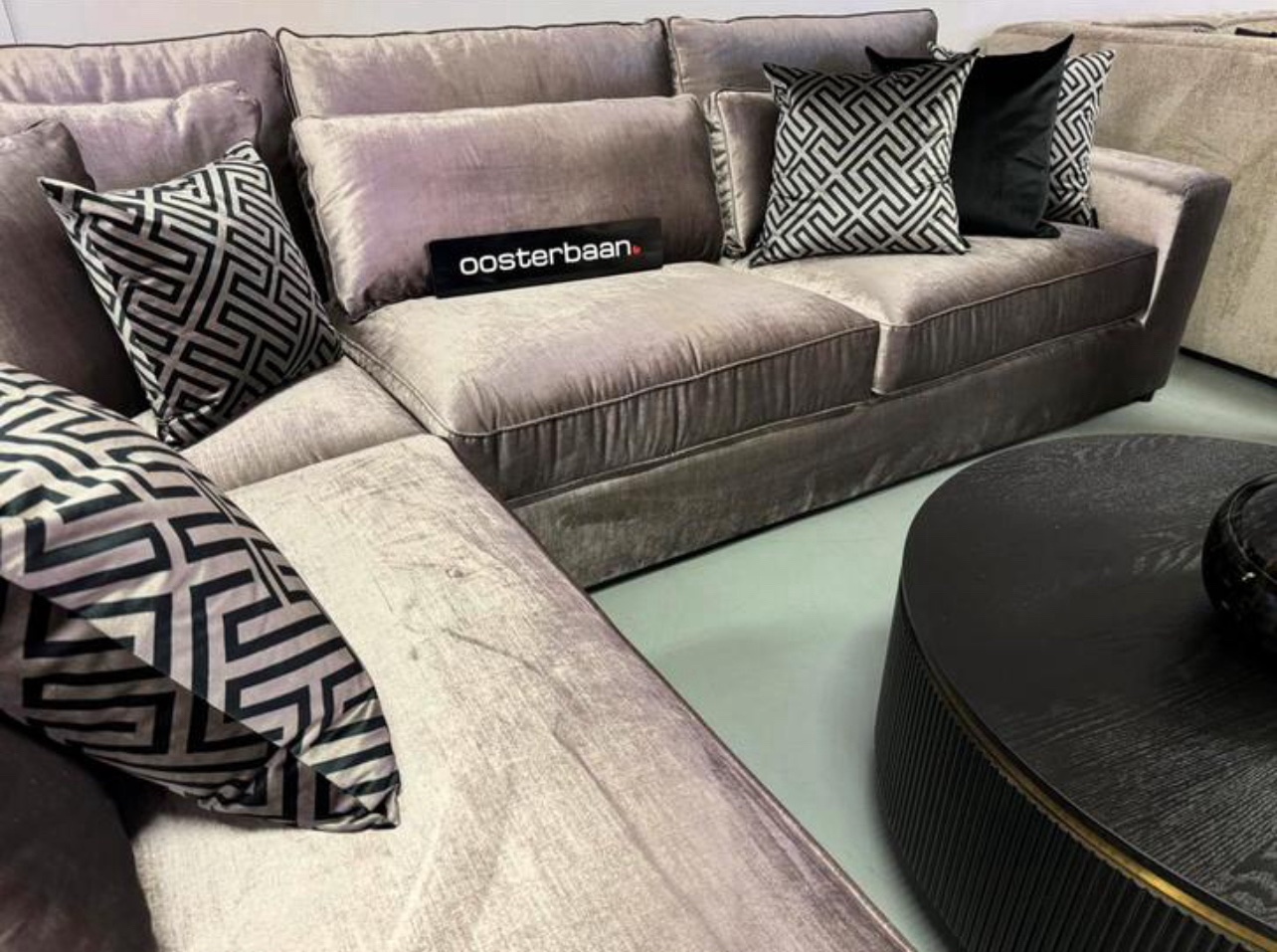 Luxe Velvet Hoekbank Pocket 250x310cm Kemer107 Rose NIEUW - Afbeelding 3