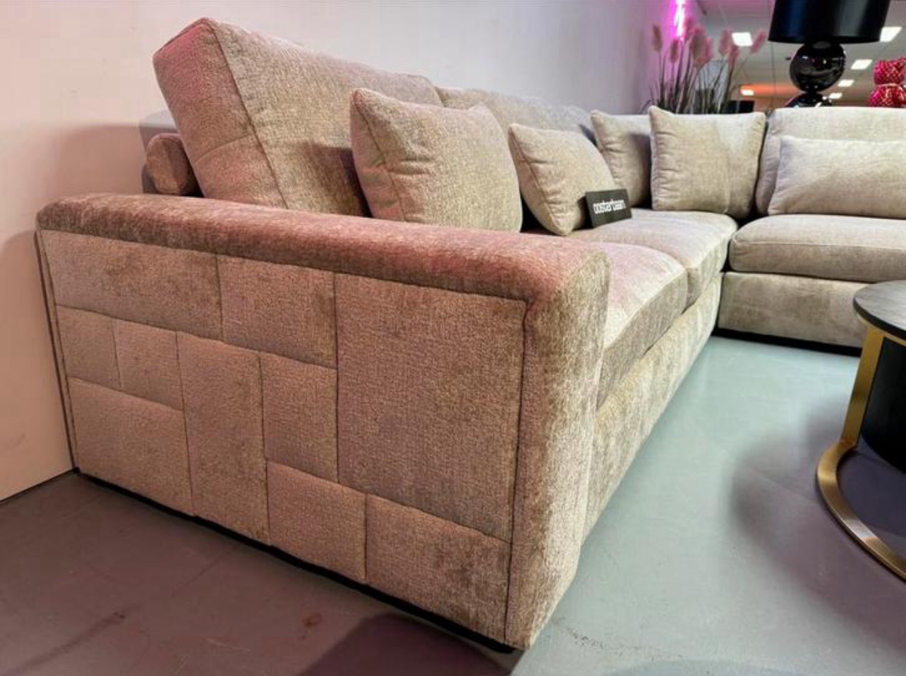 Luxe Velvet Hoekbank Nepal 310x240cm NIEUW Bergen902 - Afbeelding 2