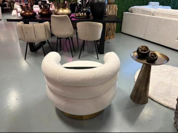 Luxe Teddy Fauteuil Ringo Wit - NIEUW - Uniek - Afbeelding 4