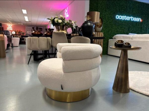 Luxe Teddy Fauteuil Ringo Wit - NIEUW - Uniek - Afbeelding 3