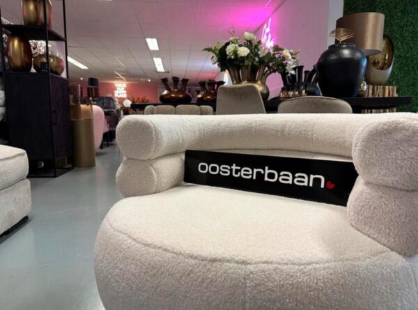 Luxe Teddy Fauteuil Ringo Wit - NIEUW - Uniek - Afbeelding 2