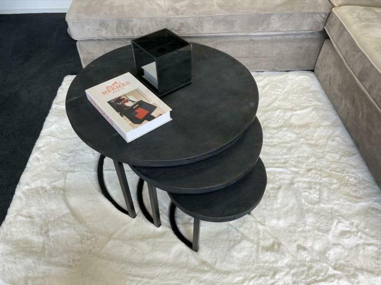 Luxe Salontafelset 3-delig Zwart - NIEUW