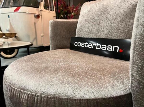 Luxe Velvet Draaifauteuil Anton + Poef UNIEK - Afbeelding 4