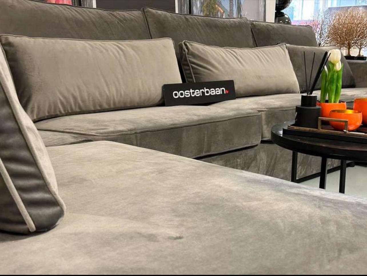 Luxe Velvet U-Bank Valentijn 230x400x170cm NIEUW - Afbeelding 3