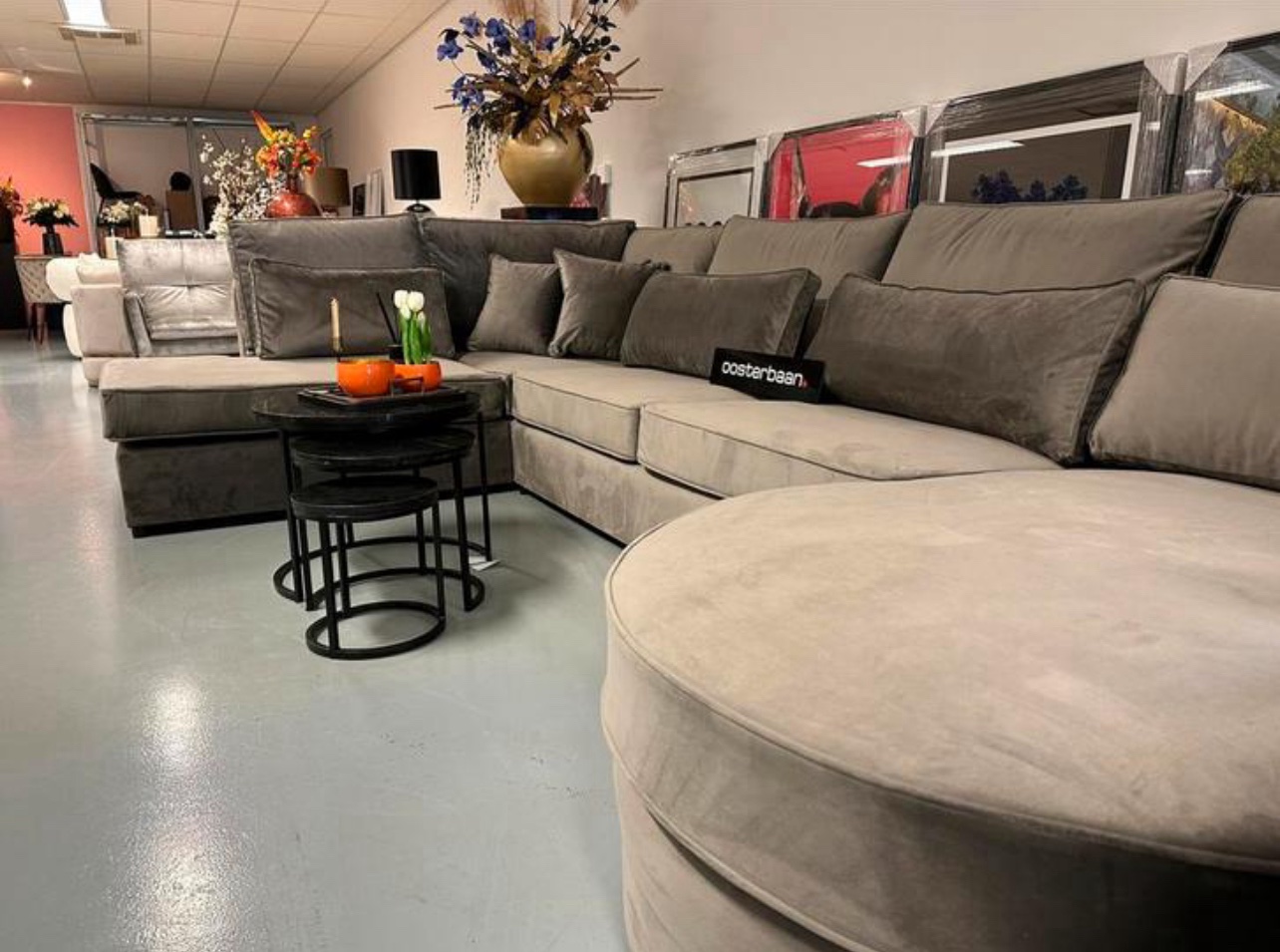 Luxe Velvet U-Bank Valentijn 230x400x170cm NIEUW - Afbeelding 2