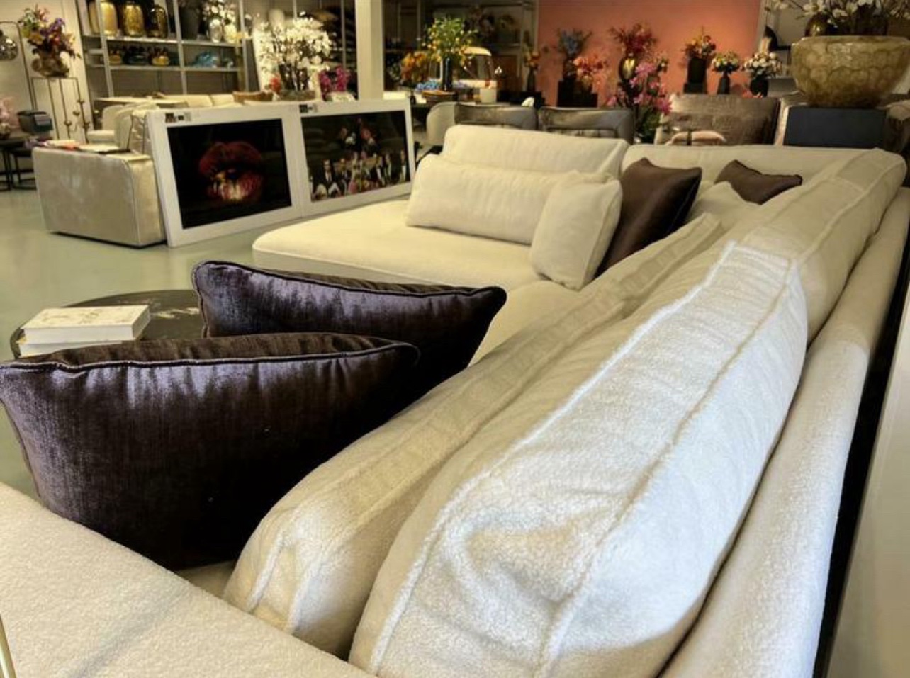 Luxe Teddy Hoekbank Costa 250x310cm NIEUW - Teddy Wit - Afbeelding 2