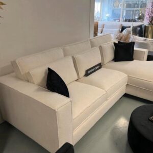 Luxe Loungebank King Teddy Wit 290x200cm NIEUW