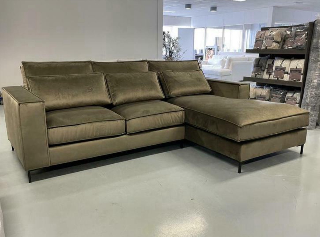 Luxe Velvet Loungebank King 290x200cm - Afbeelding 2