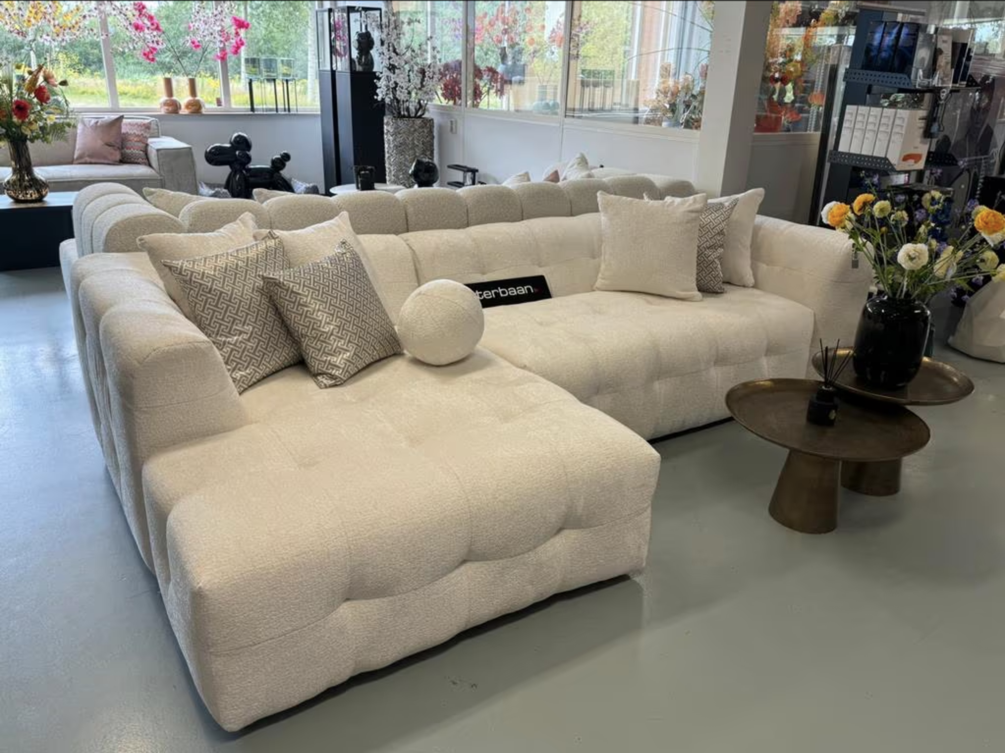 Luxe Velvet Teddy Loungebank Flipper 160x290cm NIEUW - Afbeelding 3