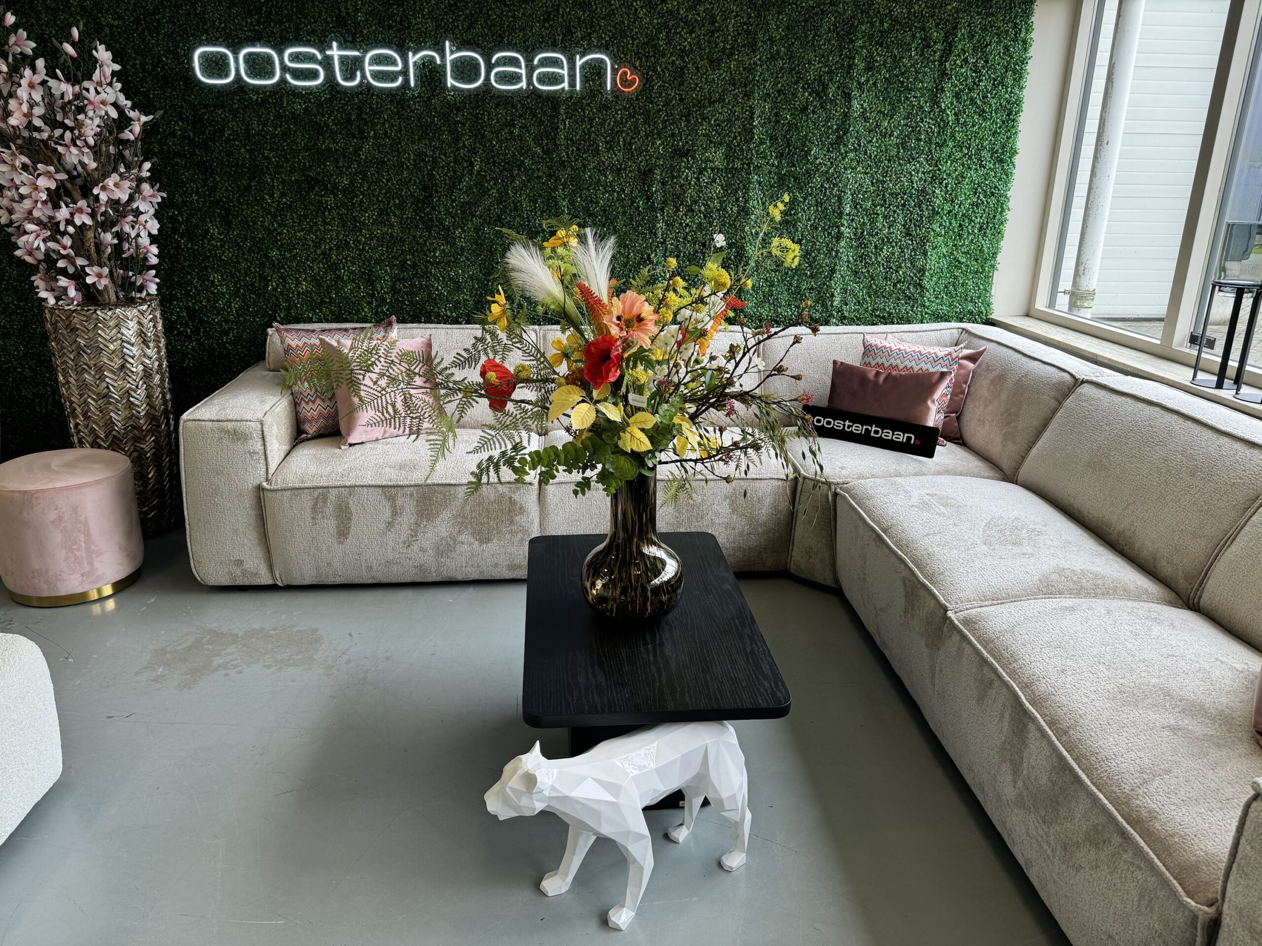 Luxe Velvet Teddy Hoekbank Richard 315x315cm NIEUW - Beige - Afbeelding 6