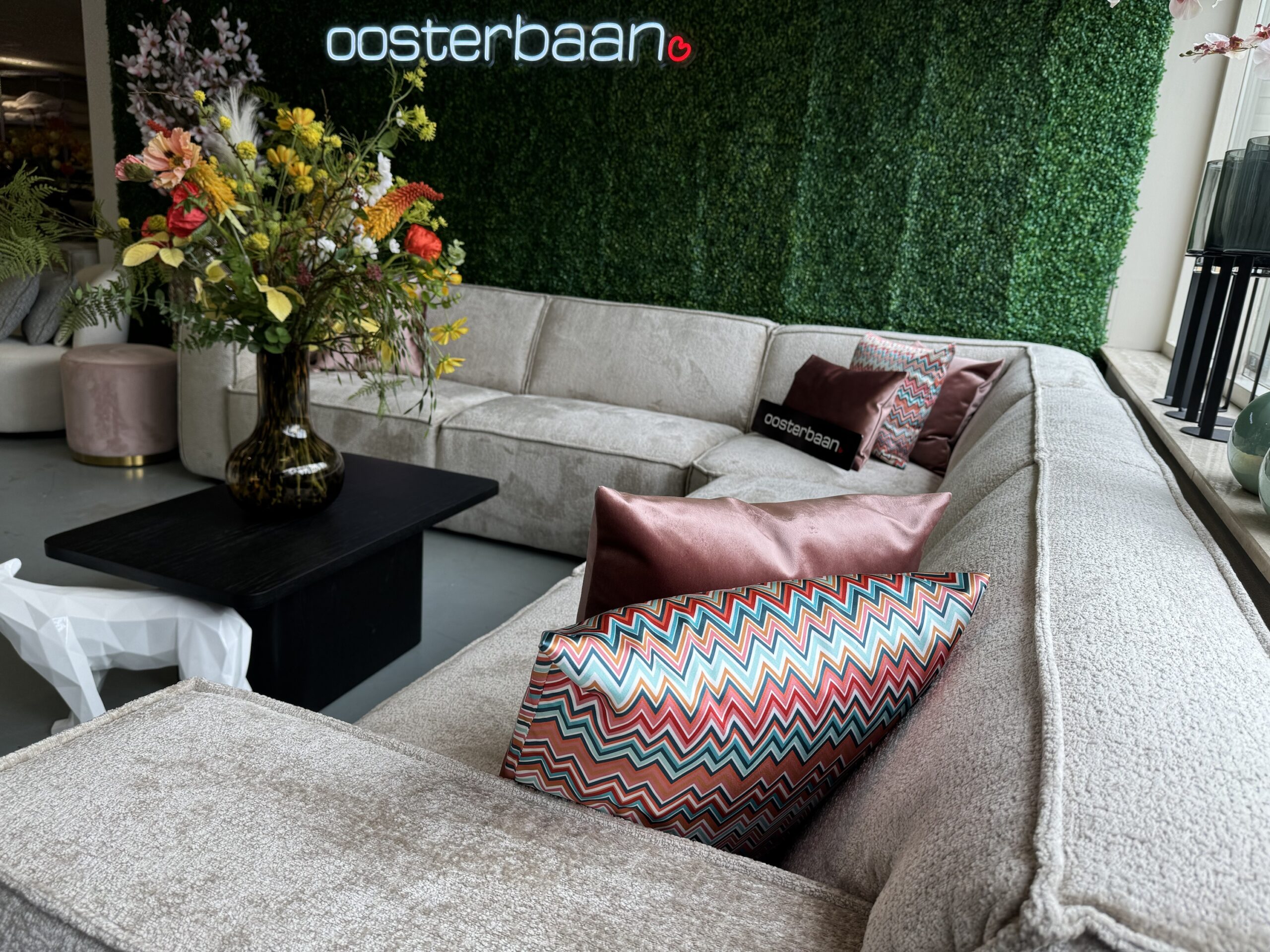 Luxe Velvet Teddy Hoekbank Richard 315x315cm NIEUW - Beige - Afbeelding 2