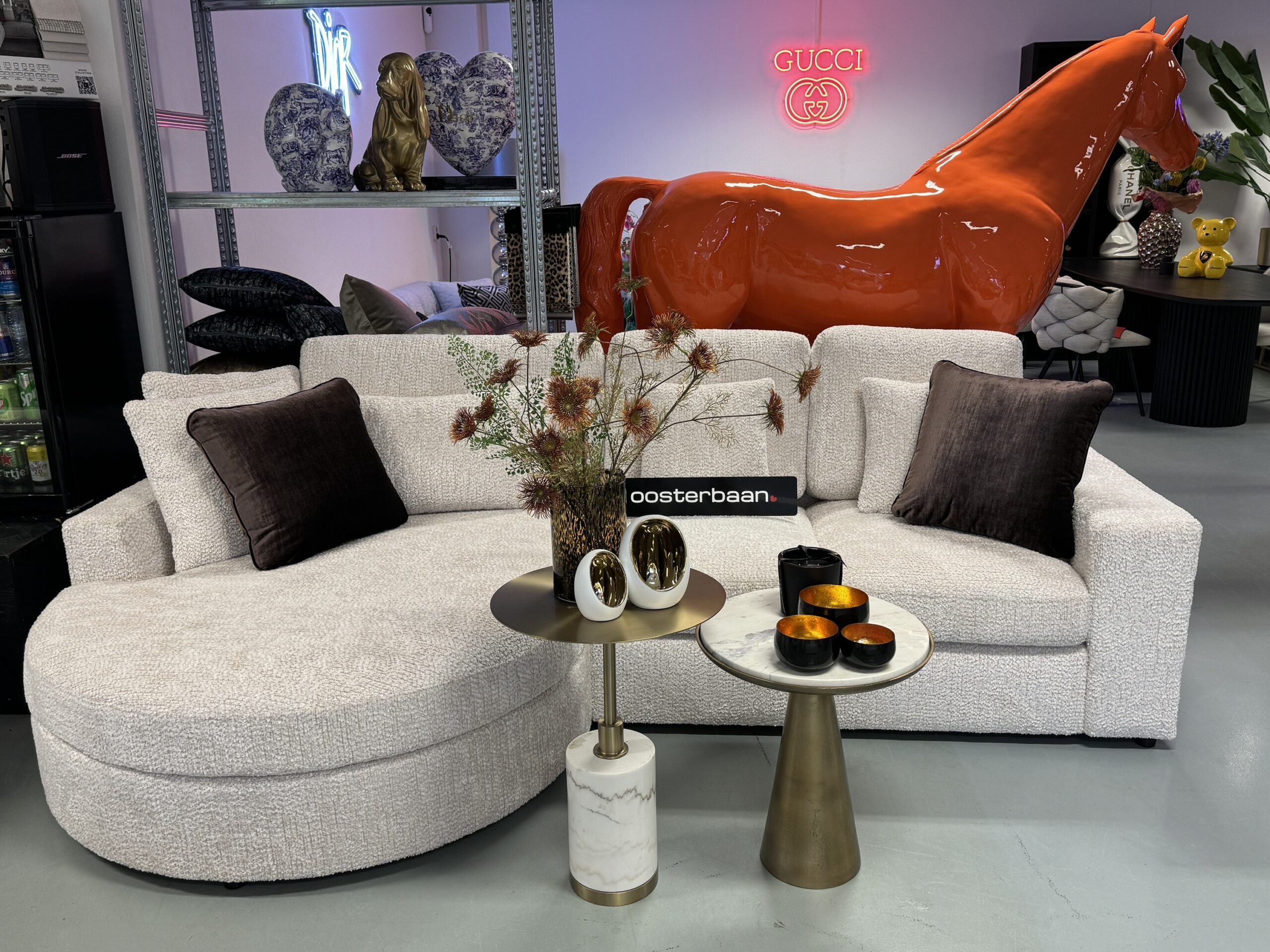 Luxe Velvet Teddy Loungebank Nepal Round 170x280cm