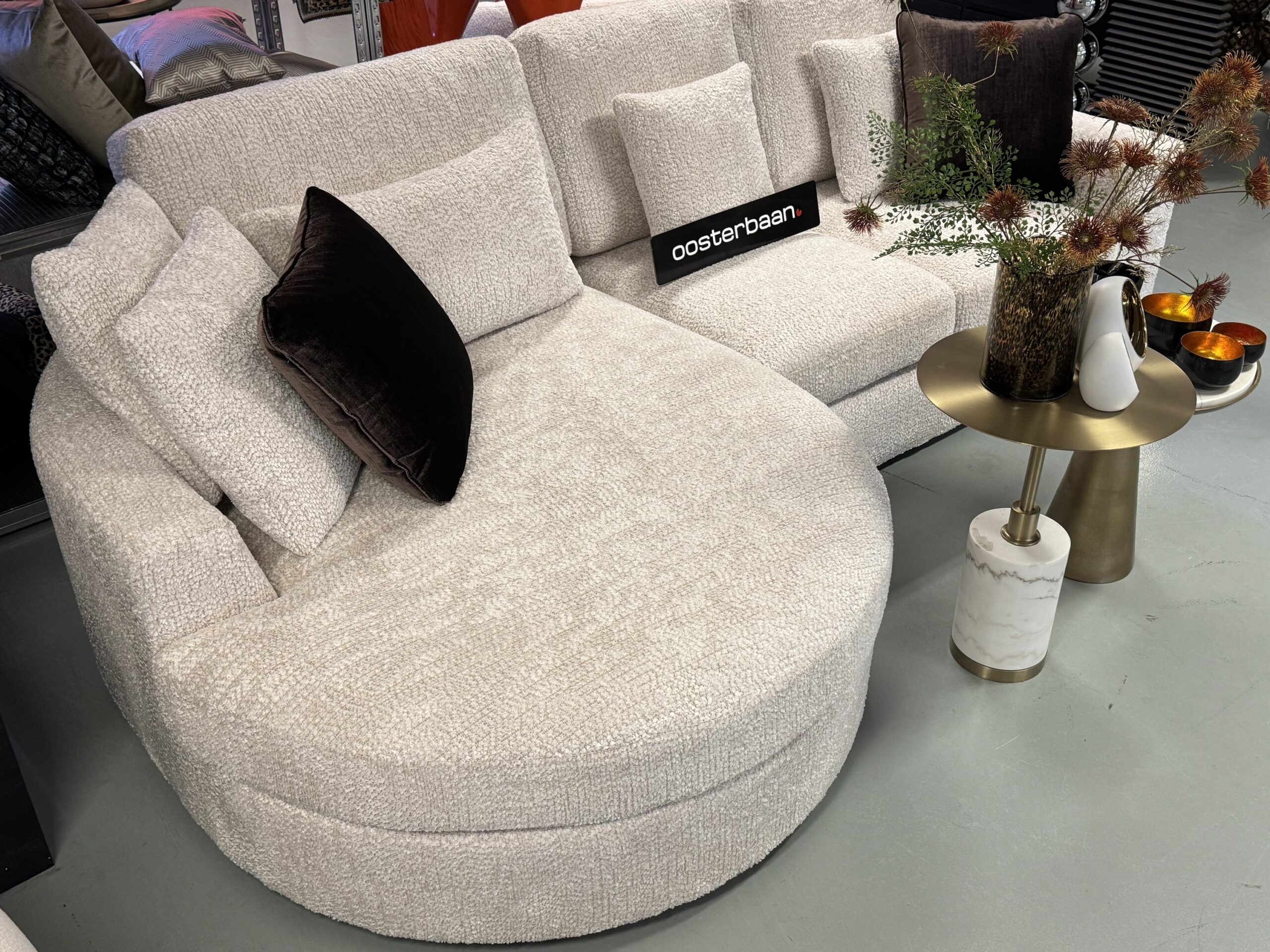 Luxe Velvet Teddy Loungebank Nepal Round 170x280cm - Afbeelding 3