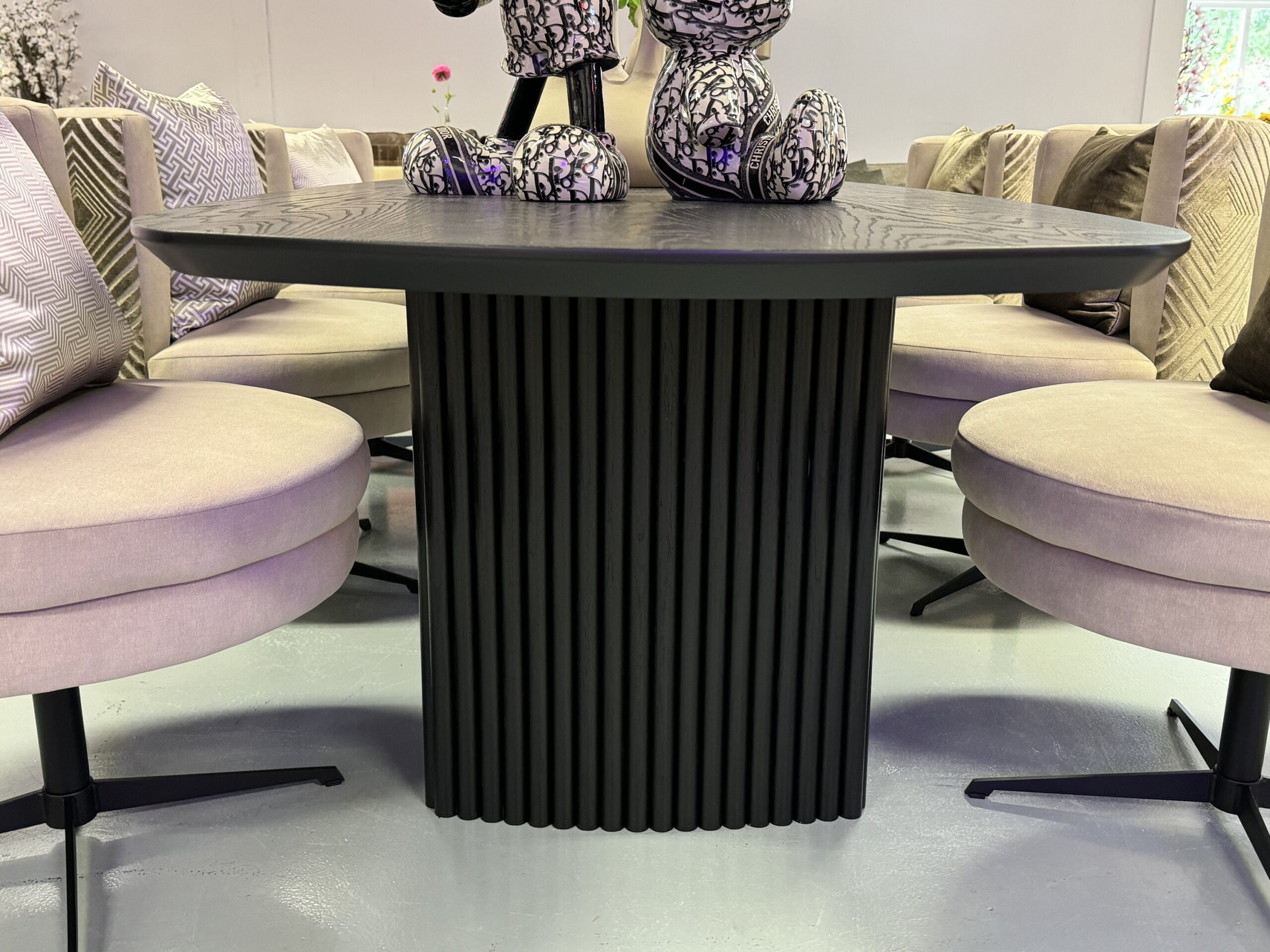 Luxe Eettafel Diva Black Oak 300x100cm Ovaal - Afbeelding 5