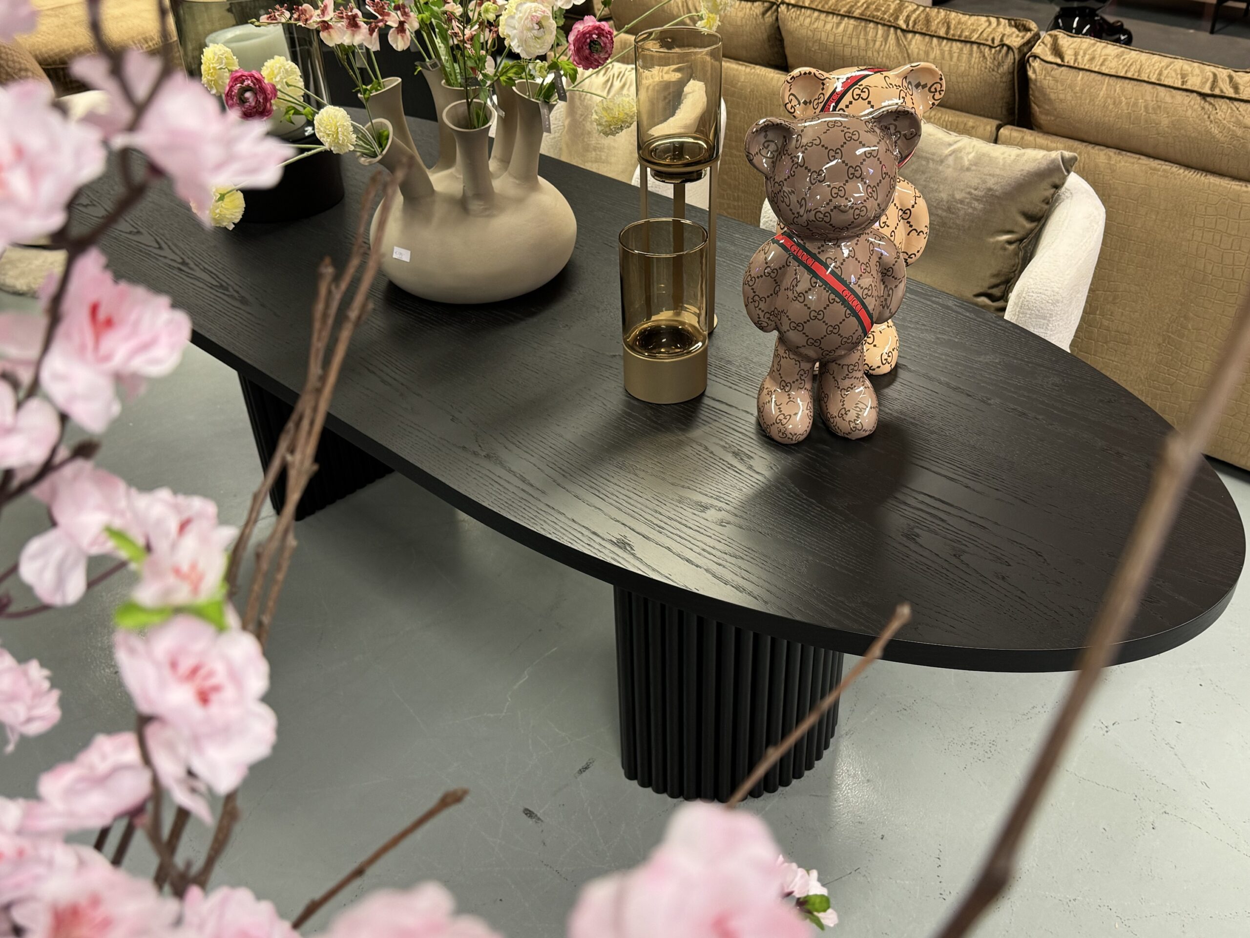 Luxe Eettafel Bo Black Oak 240x100cm NIEUW Ovaal - Afbeelding 5