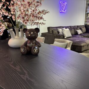 Luxe Eettafel Bo Black Oak 220x100cm NIEUW Ovaal Rond Zwart