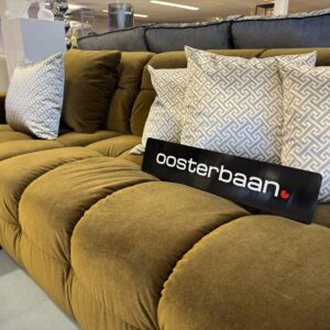 Luxe Velvet U-Bank Yently 200x370x250cm Moss Green – Royal Army – Groen