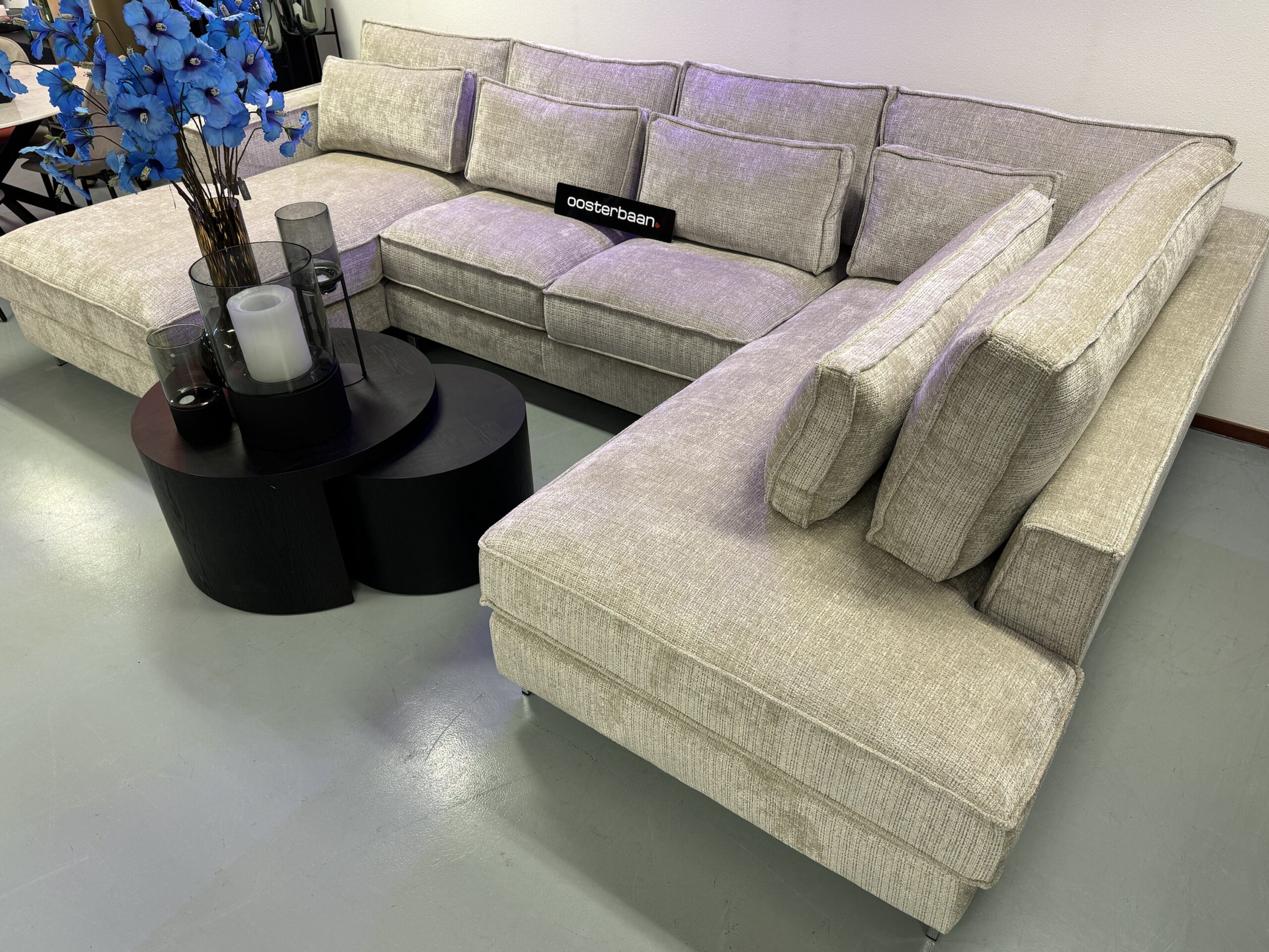 Luxe Velvet U-bank King Marbella04 200x380x220cm - Afbeelding 2