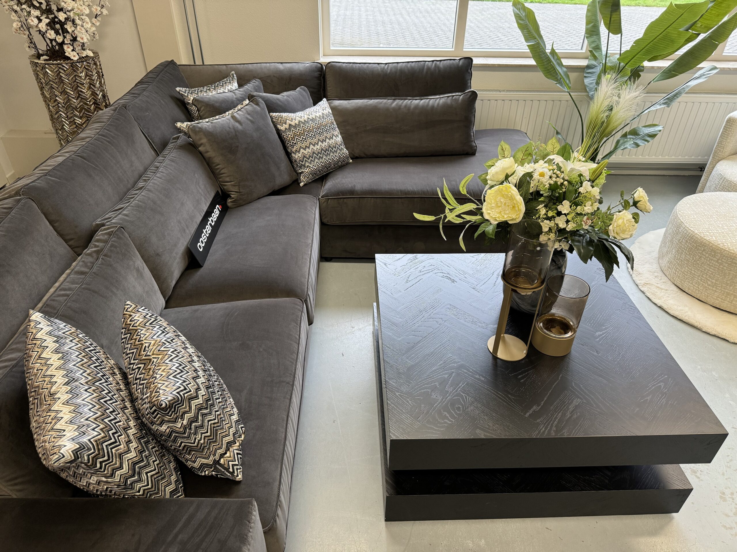 Luxe Velvet Hoekbank Pocket 310x250cm Diamant100 - Afbeelding 7