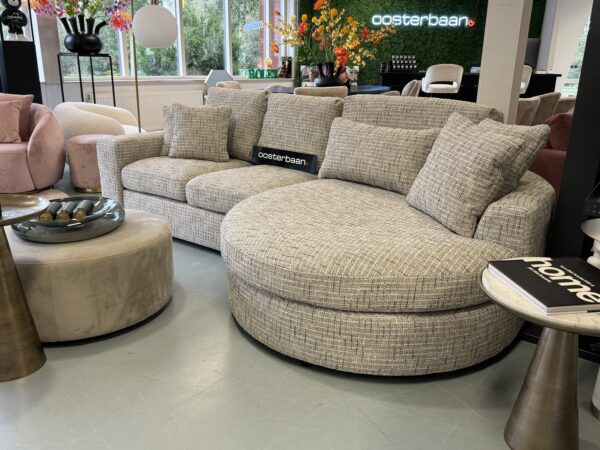 Luxe Velvet Teddy Loungebank Nepal Round 270x160cm - Afbeelding 8