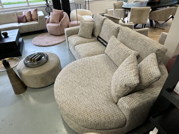 Luxe Velvet Teddy Loungebank Nepal Round 270x160cm - Afbeelding 6