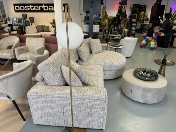 Luxe Velvet Teddy Loungebank Nepal Round 270x160cm - Afbeelding 2