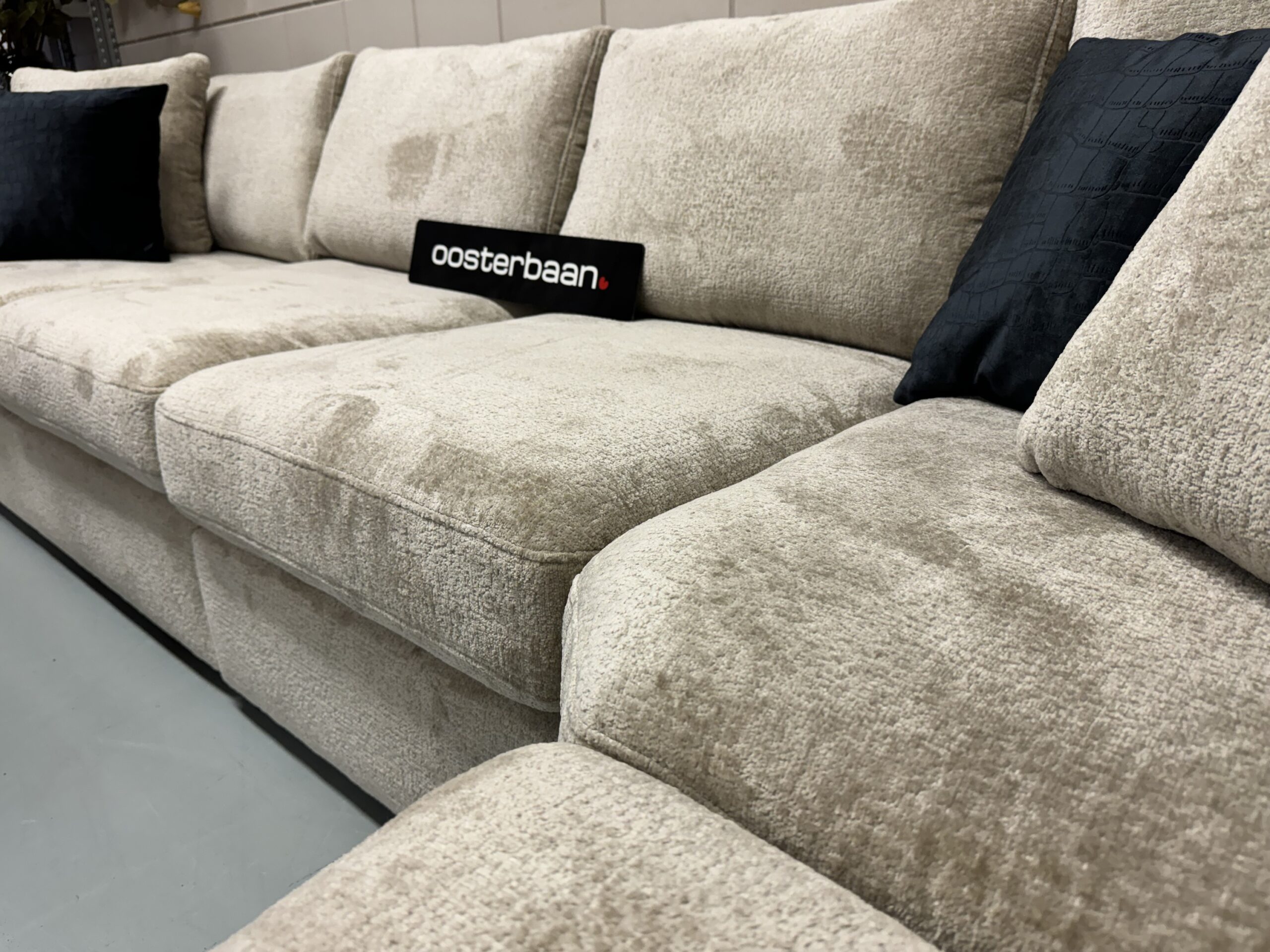 Luxe Teddy Velvet Hoekbank Jacco 340x280cm Bergen902 - Afbeelding 4