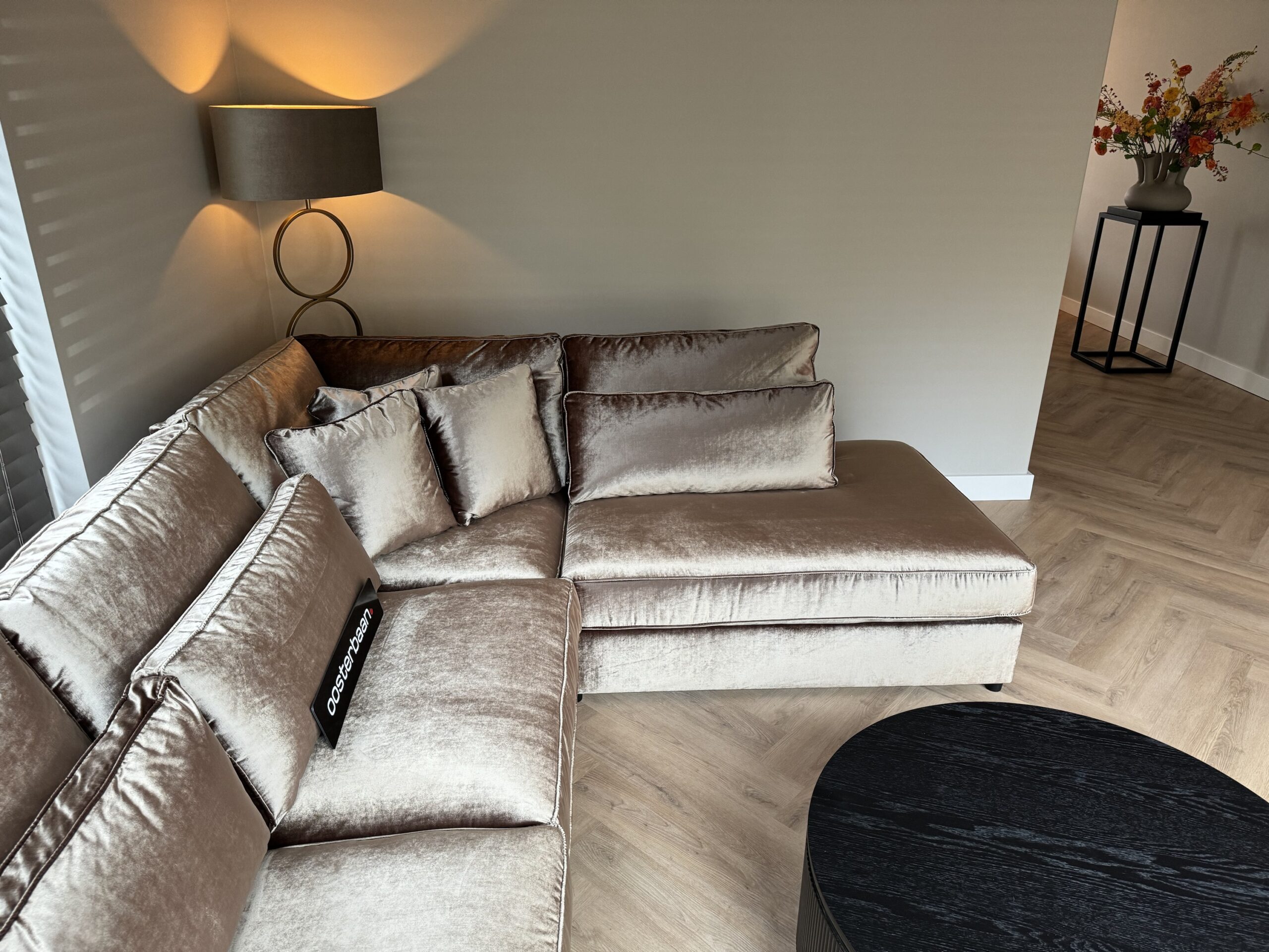 Luxe Velvet Hoekbank Pocket 310x250cm Emerald506 - Afbeelding 3