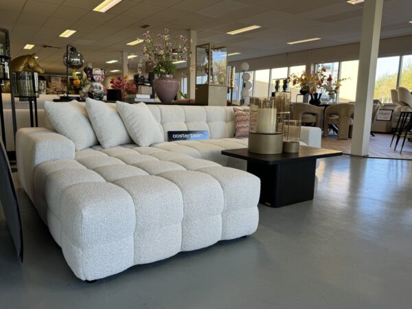 Luxe Teddy Bouclé Loungebank Yently 200x300cm Wit - Afbeelding 2