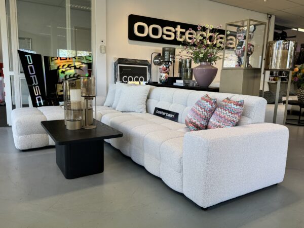 Luxe Teddy Bouclé Loungebank Yently 200x300cm Wit - Afbeelding 8